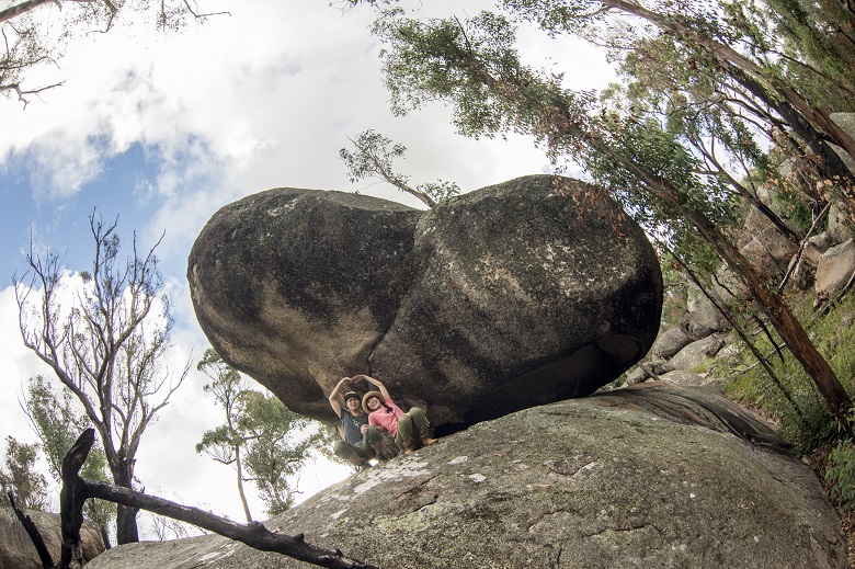 ギラウィーン国立公園には大きな奇石がいっぱい