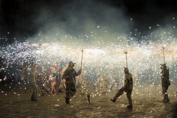 メルセ祭りのハイライト、火祭り