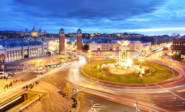 スペイン広場の夜景