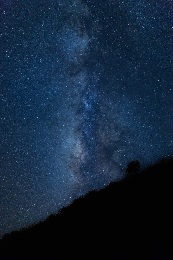 星空の下でロマンティックに