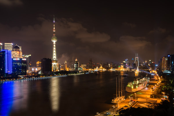 上海の美しい夜景