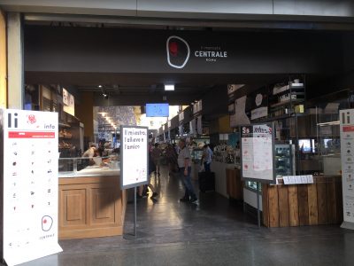 駅構内のイートインゾーン「Il Mercato Centrale」