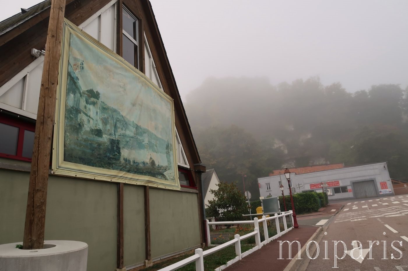 モンサンミッシェル旅行、天気、霧。