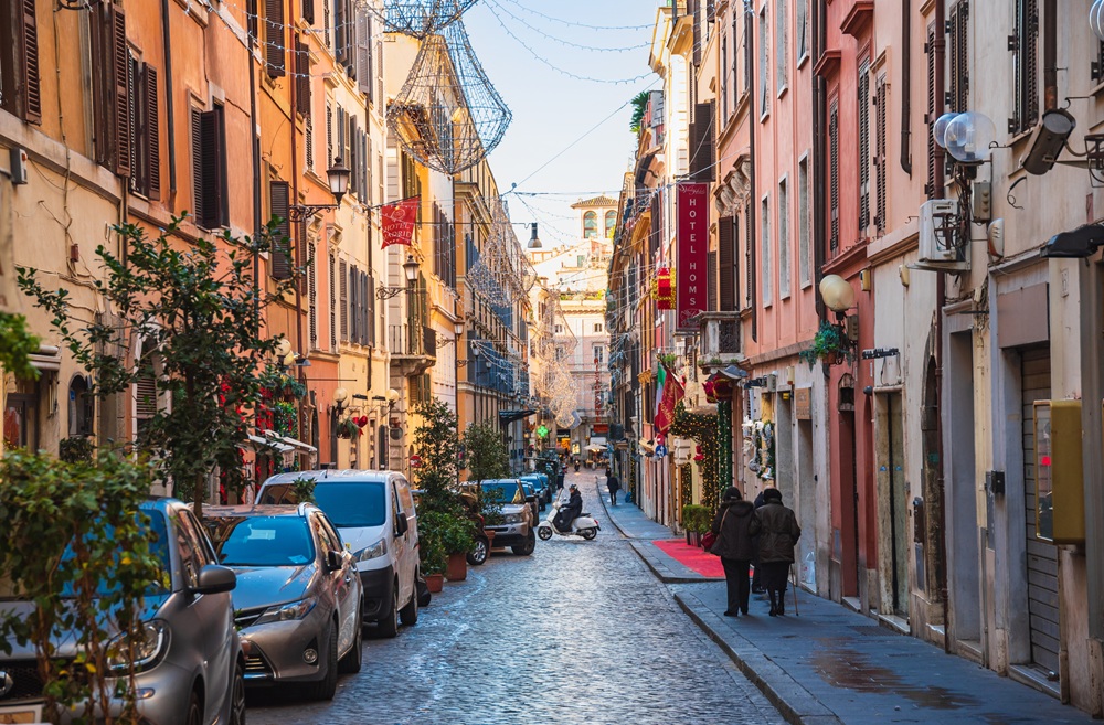 イタリア・ローマの街並み