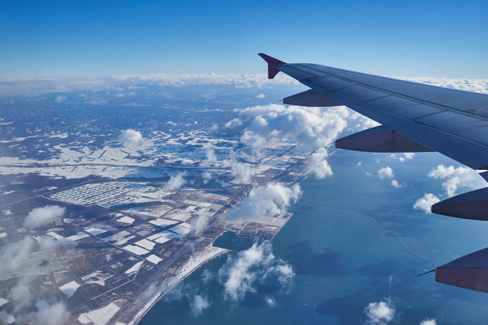 北海道上空