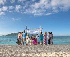 マロロ島も属するママヌザ諸島でのウェディング