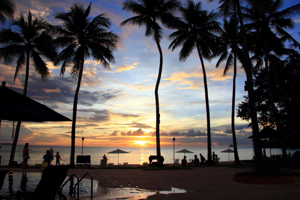 パラオパシフィックリゾートからの夕景