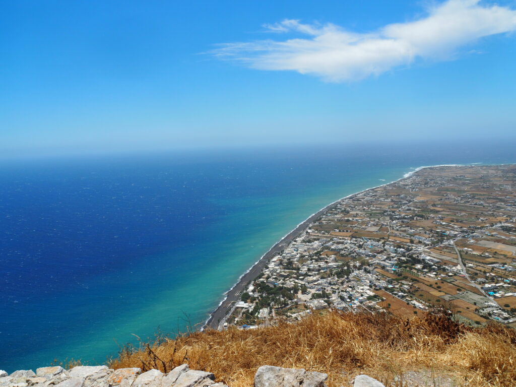 古代ティラ遺跡からの眺望