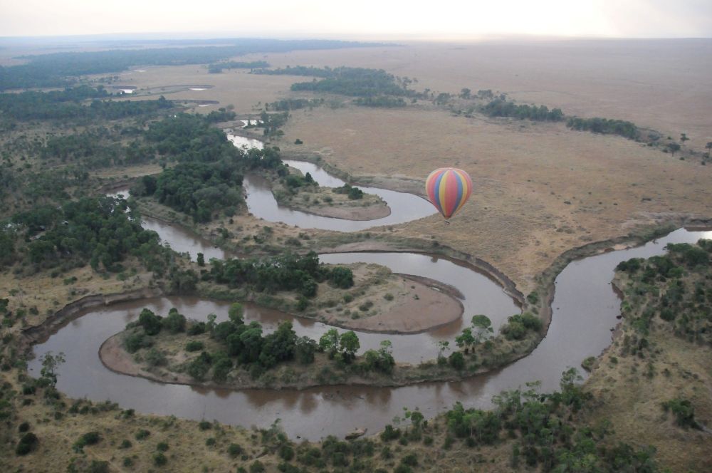 上空から見たマラ川