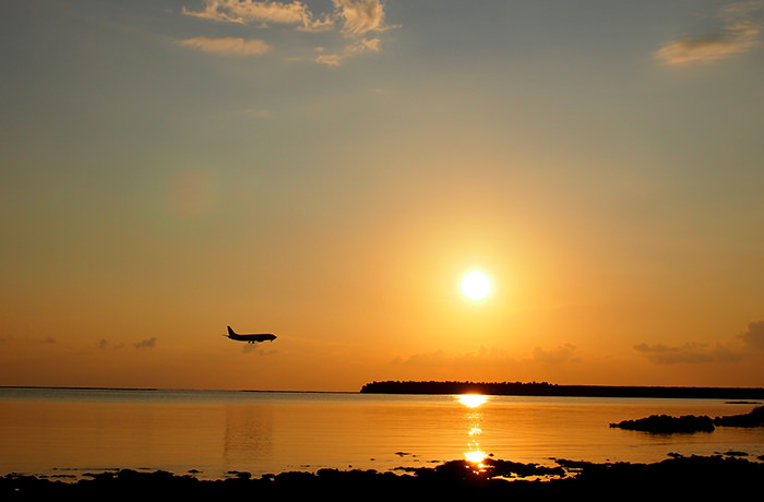 ロマンティックな夕焼け「シンリ浜」